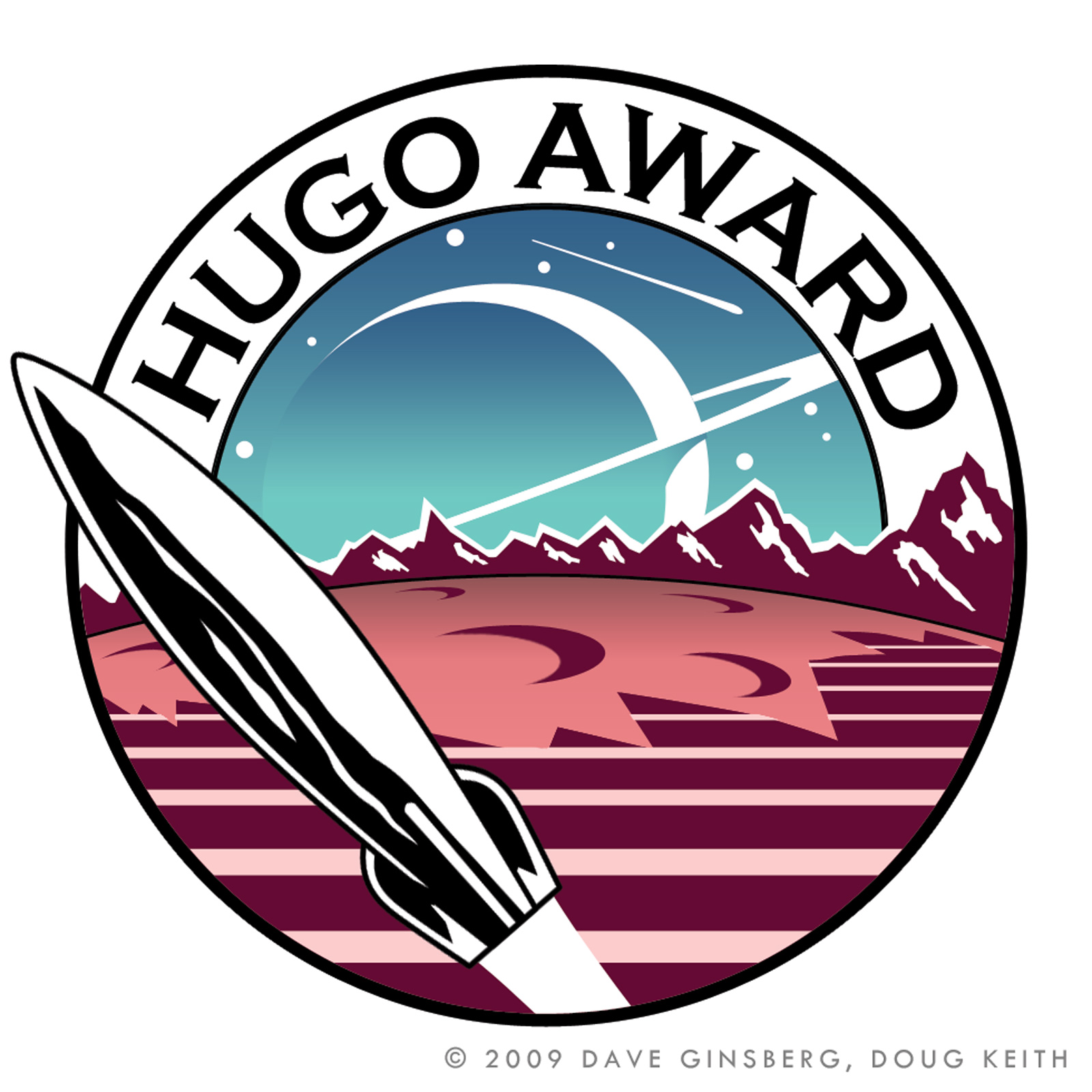 Hugo Award Logo Designs Pixel Pictures The Space Art of Dave