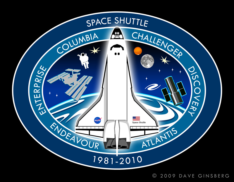 Space Shuttle Program Patch Concept 1 by Dave Ginsberg