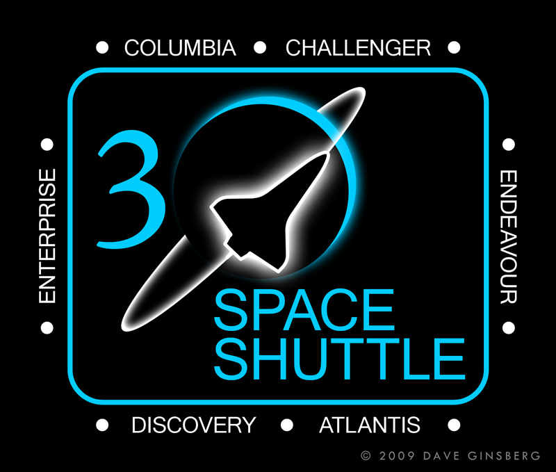 Space Shuttle Program Patch Concept 2 by Dave Ginsberg