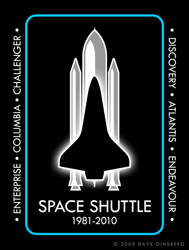 Space Shuttle Program Patch Concept 3 by Dave Ginsberg