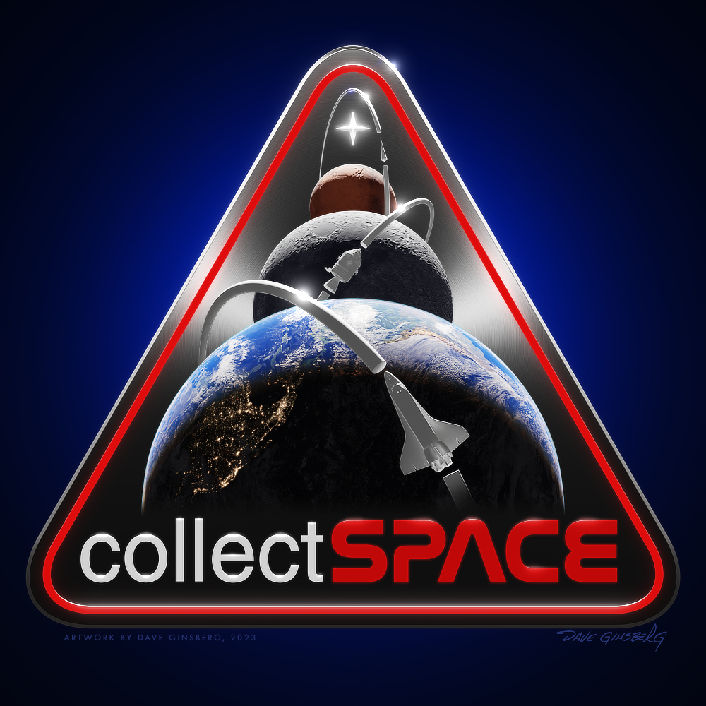 collectSPACE 25th anniversary edition logo by Dave Ginsberg