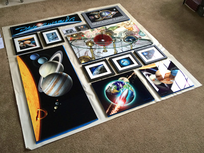 Art display layout for Spacefest VII, 2016 - Dave Ginsberg