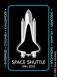 Space Shuttle Program patch contest entry by Dave Ginsberg, 2009