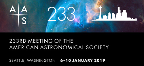 American Astronomical Society AAS233 banner